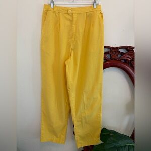 Women’s Vintage Levi Strauss Sport Timer Bright Yellow Cotton Pants